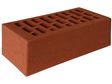 Кирпич пустотелый утолщенный лицевой 250×120×88 терракотовый руст