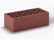 Кирпич пустотелый утолщенный лицевой 250×120×88 терракотовый руст
