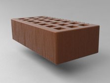 Кирпич керамический Саранский облицовочный одинарный какао дерюга
