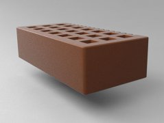 Кирпич керамический Саранский облицовочный одинарный какао гладкий