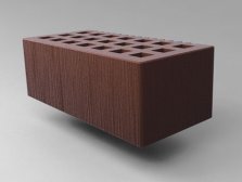 Кирпич керамический Саранский облицовочный полуторный шоколад дерюга