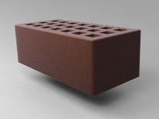Кирпич керамический Саранский облицовочный полуторный шоколад гладкий