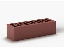Кирпич пустотелый одинарный лицевой ЕВРО 250×85×65 терракотовый гладкий