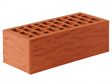 Кирпич пустотелый утолщенный лицевой 250×120×88 красный руст
