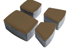 Тротуарная плитка АрБет Классико Колор Микс Темно-бежевый